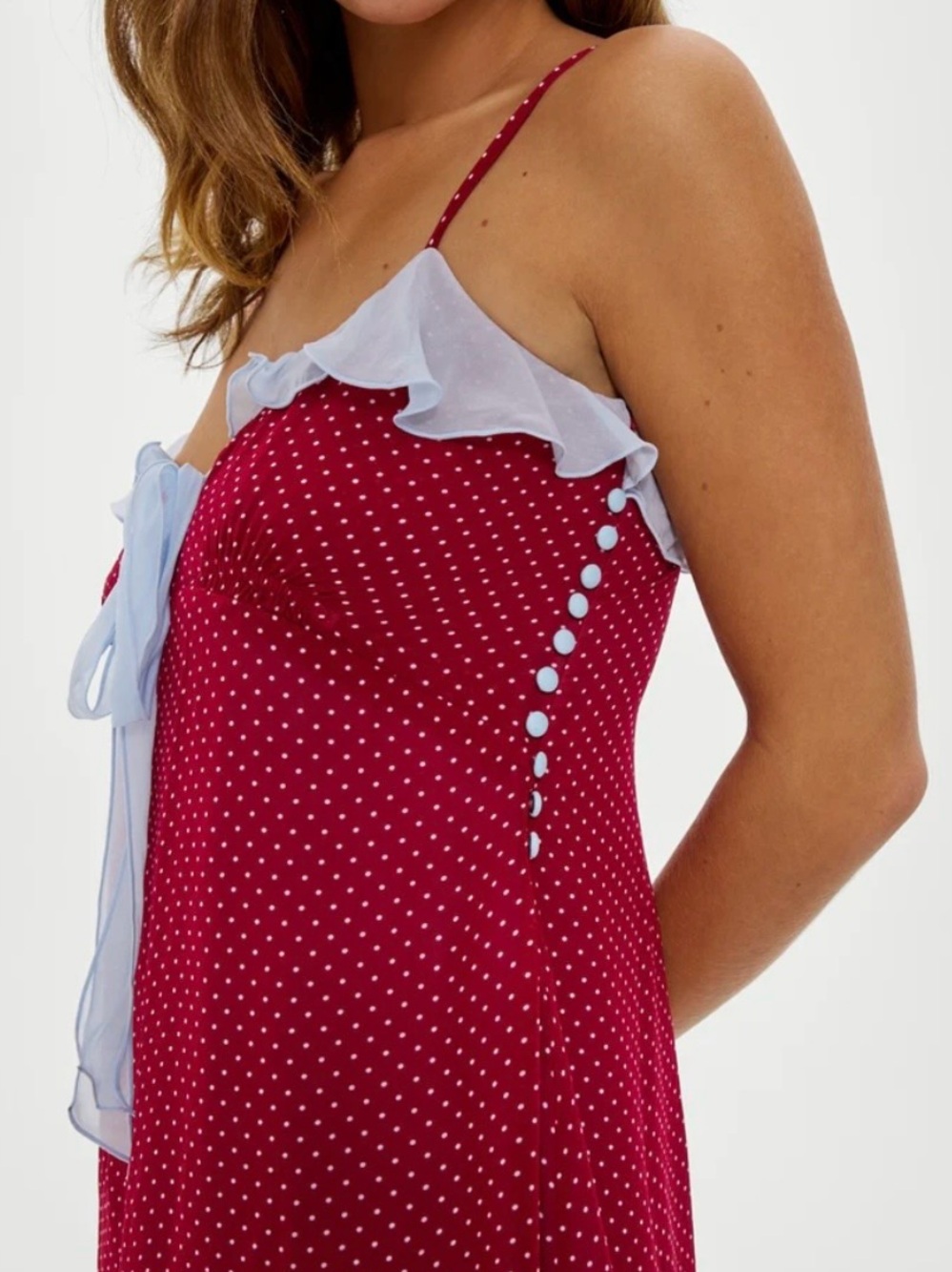 Frankie’s bikinis chiffon picnic hour mini dress - Picture 3 of 16